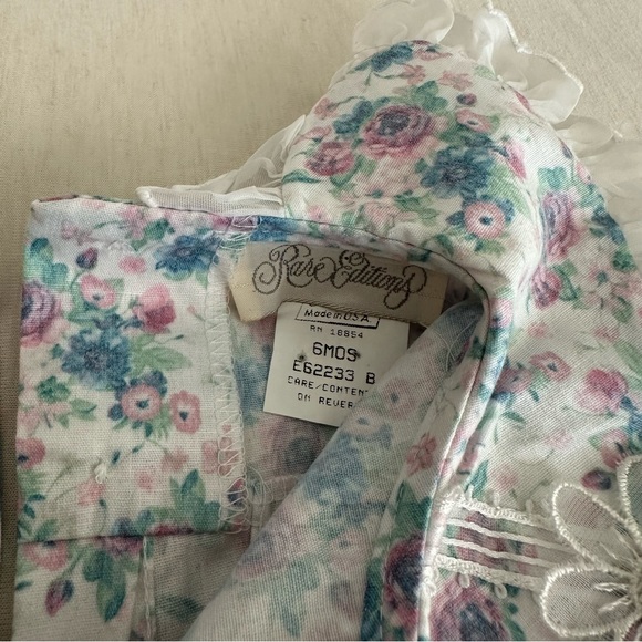 Rare Editions Vintage Baby Girl Floral Bloomer Set - Picture 5 of 7